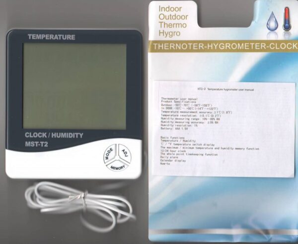 Digital temperature and humidity thermometer