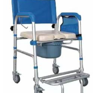 Folding commode mobile